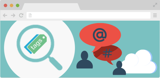 Tags of members and keywords